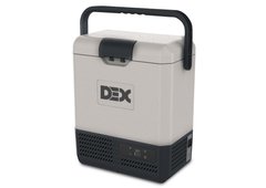 Автохолодильник компрессорный DEX P-8B с аккумулятором, холодильник в машину 12 в