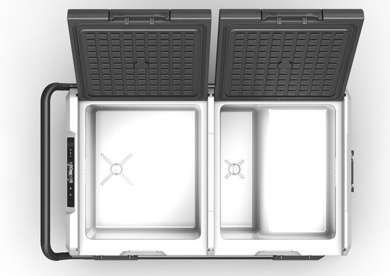 Автохолодильник компресорний DEX TWW-75B двокамерний з акумулятором, на колесиках