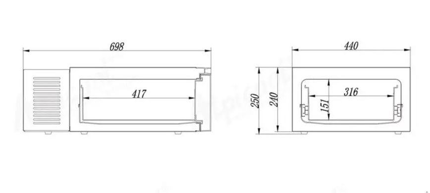 Автохолодильник компрессорный Alpicool D30AP (20 л) 12/24 В